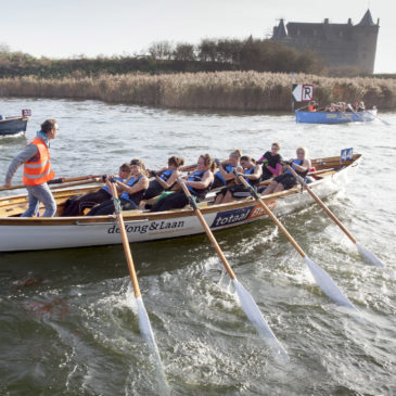 Zwols-Hattemse sloeproeiers snel rond Pampus